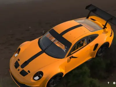 2022 Porche 911 GT3 RSR 3D model