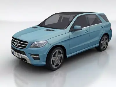 Mercedes ML Low-poly 3D model