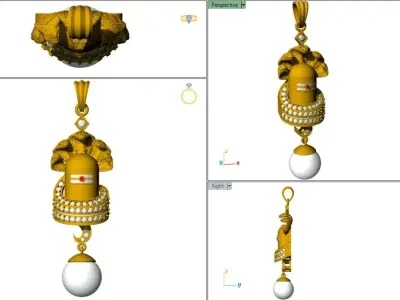 Shivling Pendant 3D print model