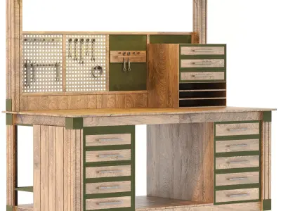 Work Bench 01 3D model
