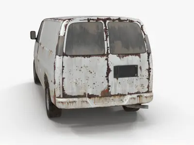 Rusty van 3D model