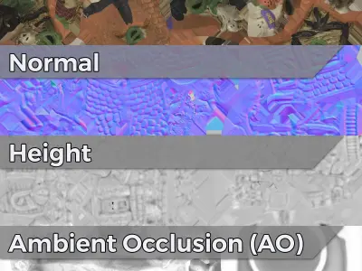 0002-02 Haunted House Low-poly 3D model