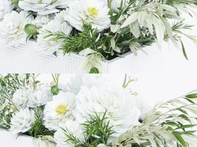 Flower compositions 3D model