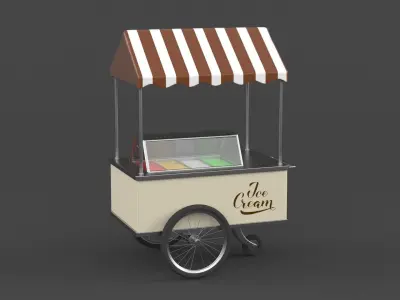 Ice Cream Cart 3D model