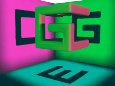 Corporate Logo Design in 3DS Max 3D model