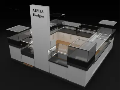 Booth Exhibition Stand a336a 3D model