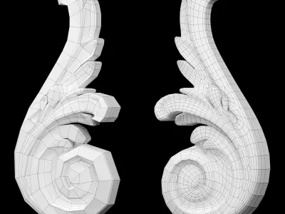 Molding  Decor Low-poly 3D model