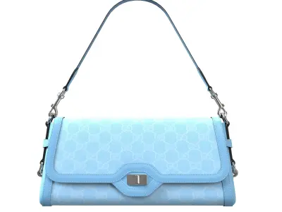 Gucci Luce Bag Blue Low-poly 3D model