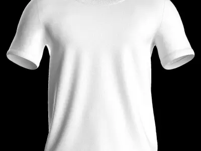 Male tshirt Free 3D model
