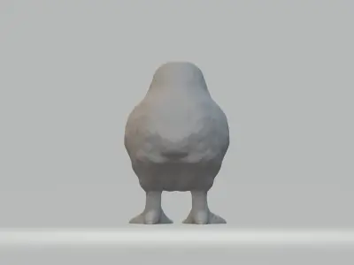 Chick bird 3D print model