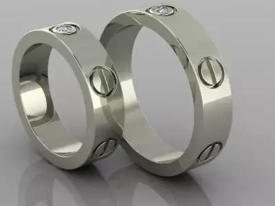 62 car ring 3D print model