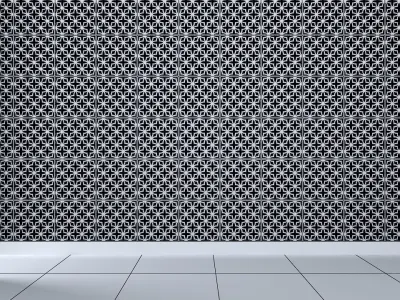 3d wall panel Low-poly 3D model 6