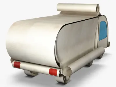 Truck Box Paper v 1 3D model