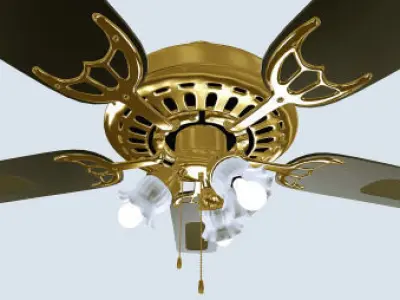 Decorative Ceiling Fan 3D model