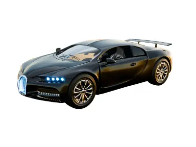 Bugatti Chiron Black 3D model