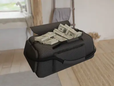 bank robbery dollar Money sport handbag Low-poly 3D model