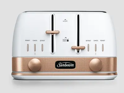 sunbeam classic bronze toaster 3D model