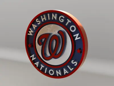 MLB Washington Nationals V1 Team Logo 3D model