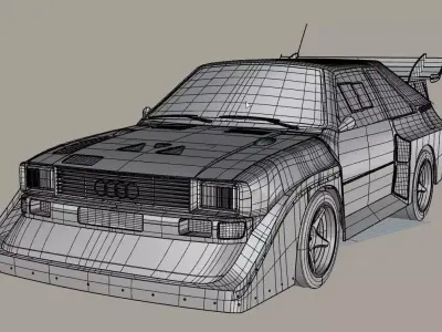Audi S1 Quattro group B 3D model