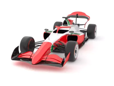 F2 2025 Low-poly 3D model