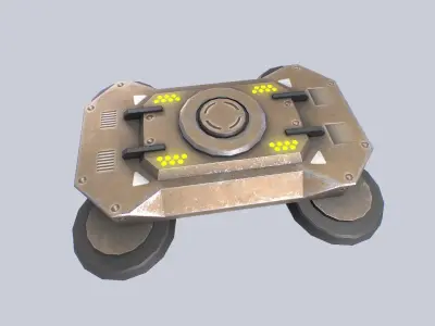 Sci fi trap Low-poly 3D model