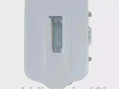 Portable Cooler Case with Wheels and Handle Low-poly 3D model