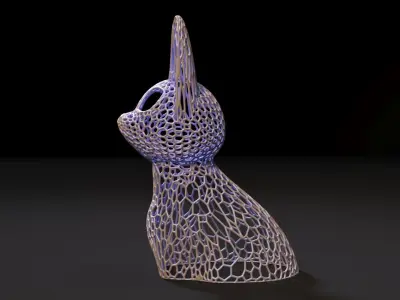 Cat figurine 3D print model
