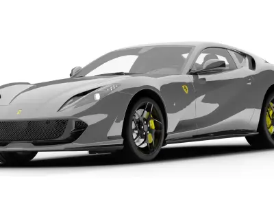 Mclaren Speedtail  Ferrari 812 Superfast 3D Model Pack
