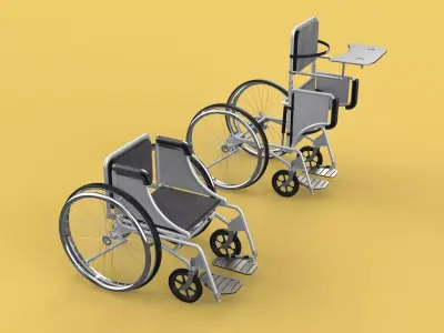 MANUAL STANDING STAND UP HANDICAPPED SPORTS WHEELCHAIR ELECTRIC 3D model