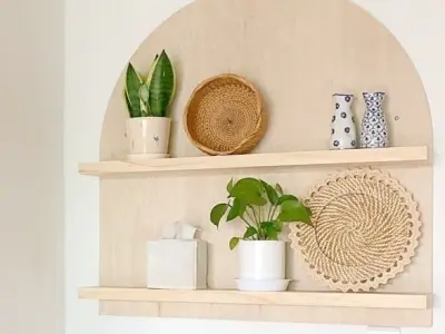 Wooden Large Shelf  3D model