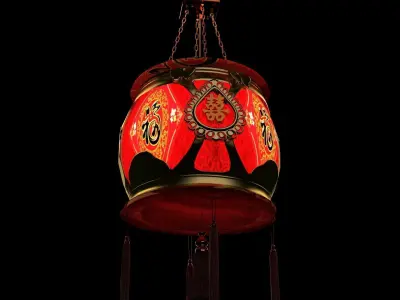 Chinese  Red Lantern   3D model