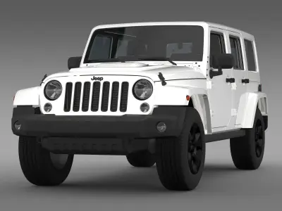 Jeep Wrangler Black Edition 2 2015 3D model