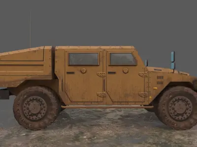 Renault Sherpa Low-poly 3D model