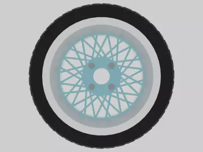 Wheel Enkei Mesh Low-poly 3D model