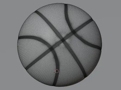 Basketball - low poly - game ready Low-poly 3D model