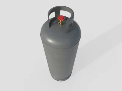 Gas Bottle M7 Low-poly 3D model