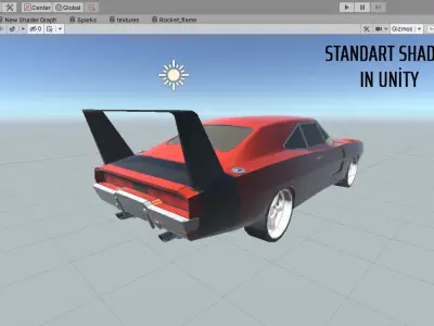 Dodge Charger Daytona Low-poly 3D model