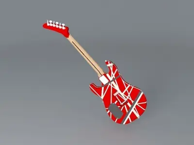 Eddies original 5150 guitar Free 3D model