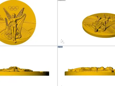 Olympic Medal PENDENT 3D print model
