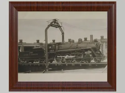 Antique Banger and Arstock Train 243 photo Free low-poly 3D model