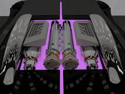 Customized veyron 3D model