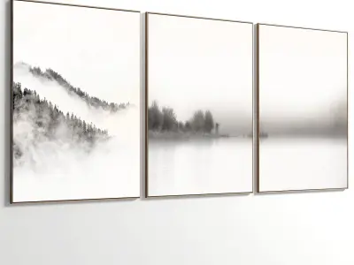 Abstract Painting Set of 3 pieces - No 44 Low-poly 3D model