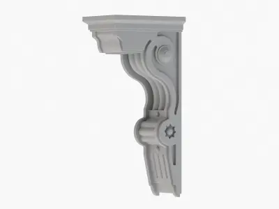 Scroll Corbel 13 3D model