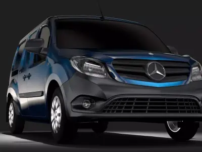 Mercedes Benz Citan Van L3 2017 3D model