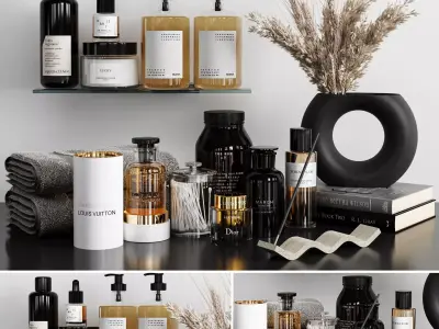 Bathroom accessories 3D model