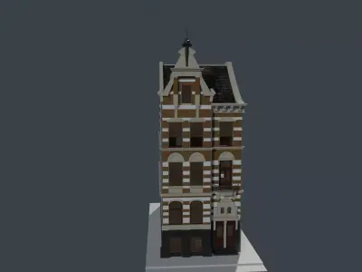 Vintage Buinding  House 3D model