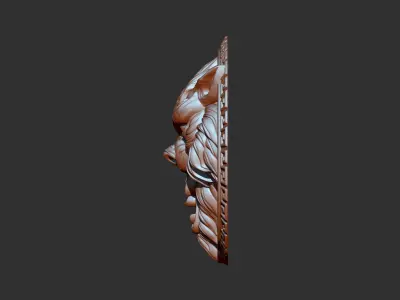 wolf head 3D print model buy