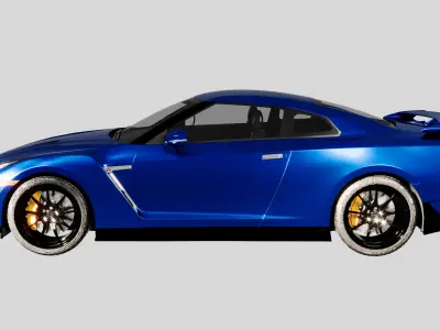 2024 GT-R  Low-poly 3D model