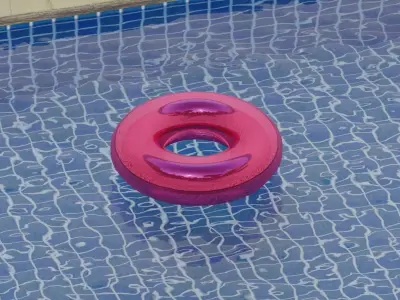 Pool Float Swim Ring Free 3D model
