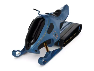 Ice Racing Vehicle 3D model